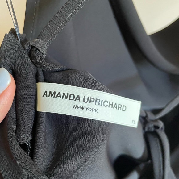 NWT Amanda Uprichard Janet Dress in Black Size XL - Picture 7 of 11